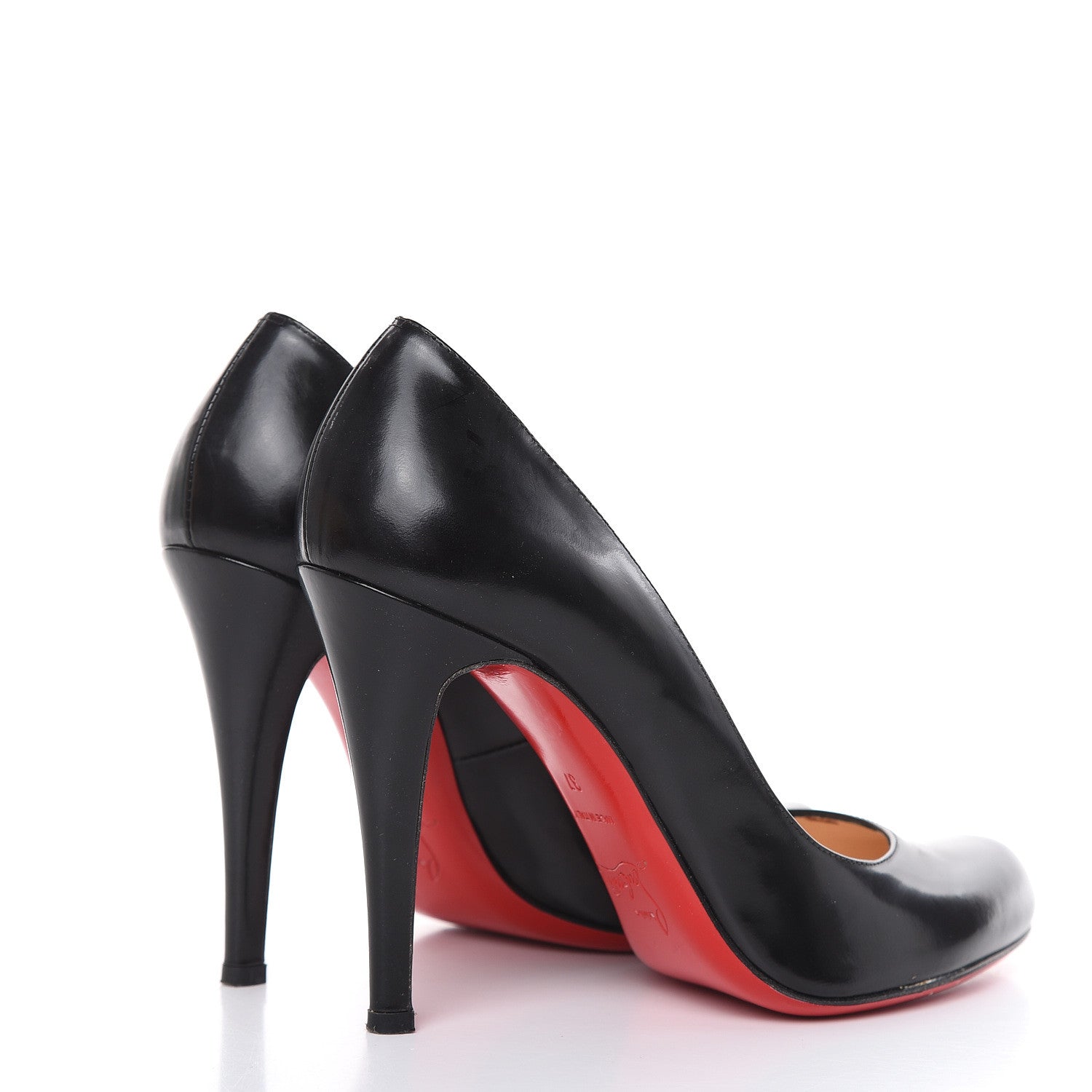Christian Louboutin Jazz Calfskin Decollete 868 100 Pumps 37 Black 4 of 11