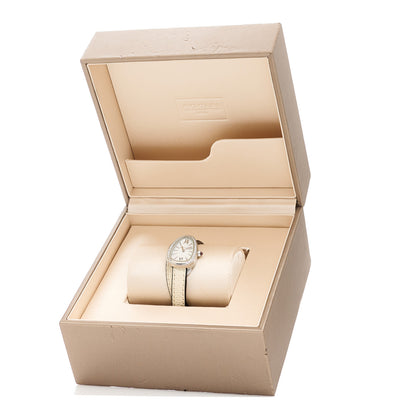 Bulgari Stainless Steel Lizard Diamond Bezel Mother of Pearl 27mm Serpenti Double Wrap Quartz Watch 5 of 5