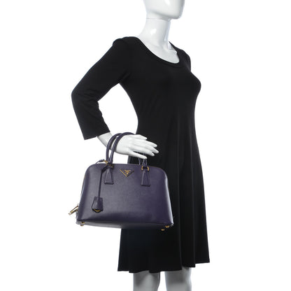 Prada Saffiano Lux Medium Promenade Tote Uva 3 of 8