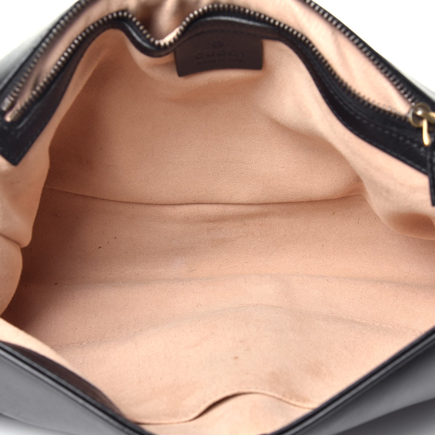 Gucci Calfskin Matelasse Medium GG Marmont Shoulder Bag Black 5 of 9