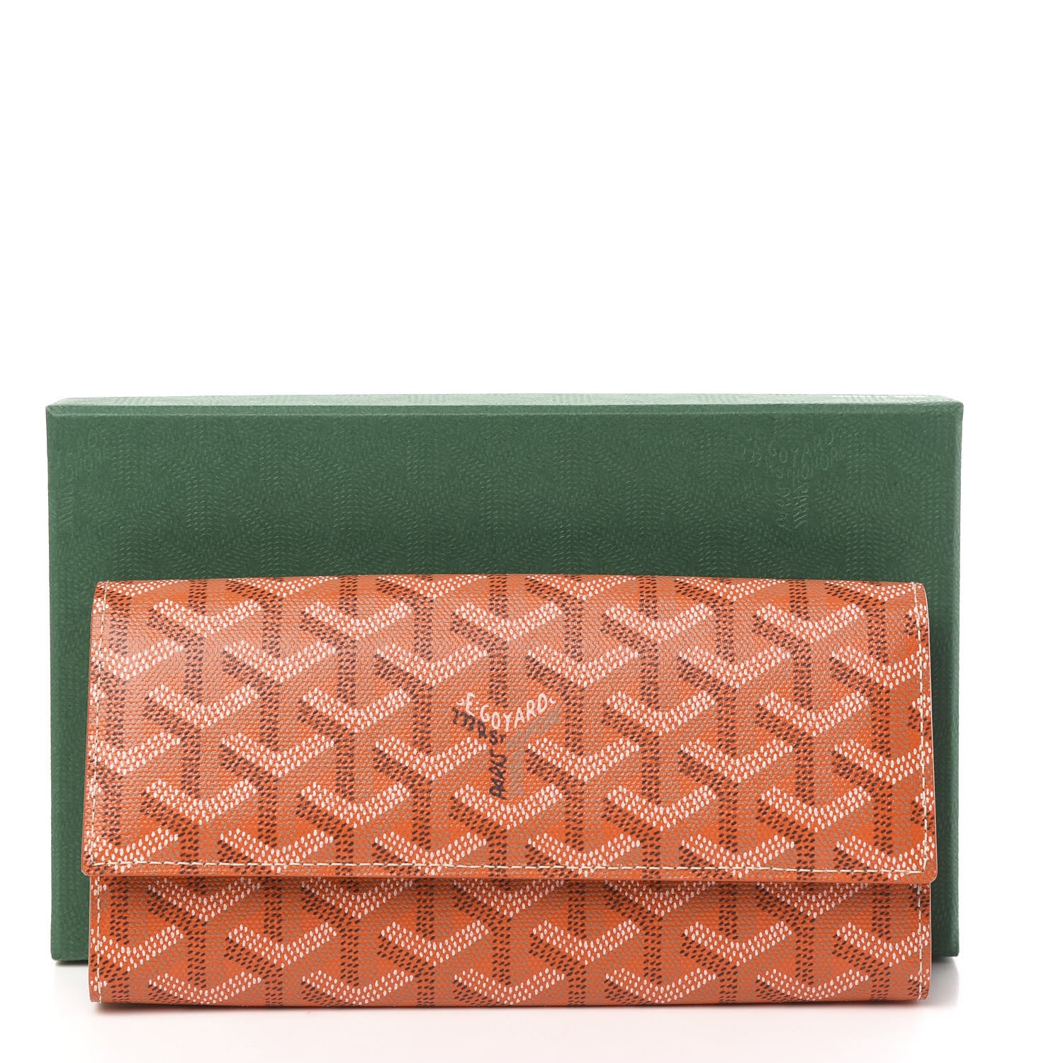 Goyard Goyardine Varenne Long Wallet Orange 7 of 7