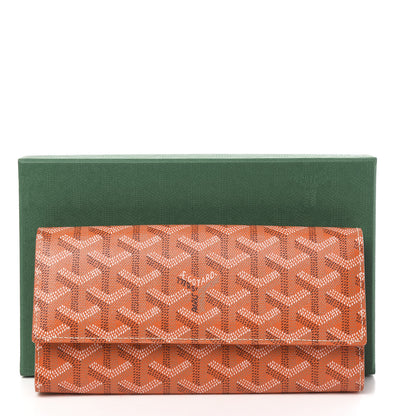 Goyard Goyardine Varenne Long Wallet Orange 7 of 7