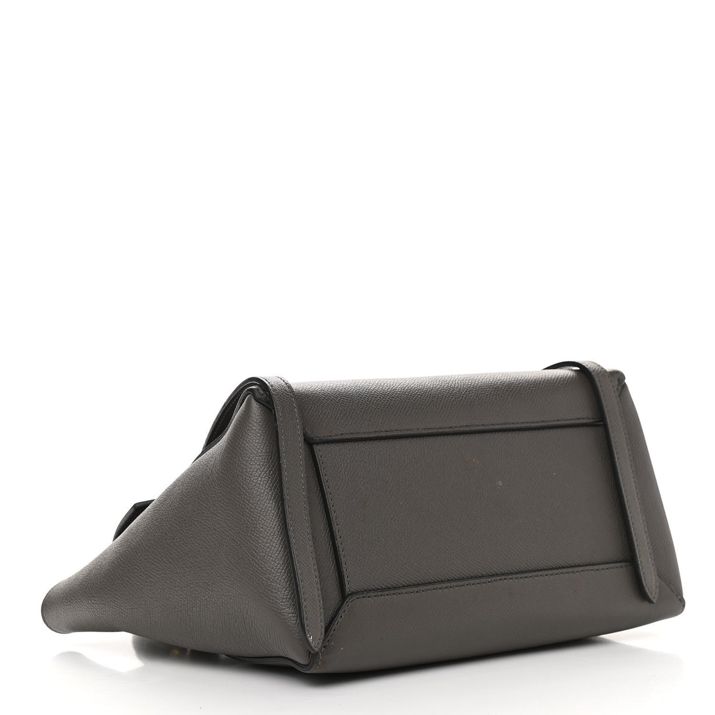 Baby Grained Calfskin Micro Belt Bag Grey