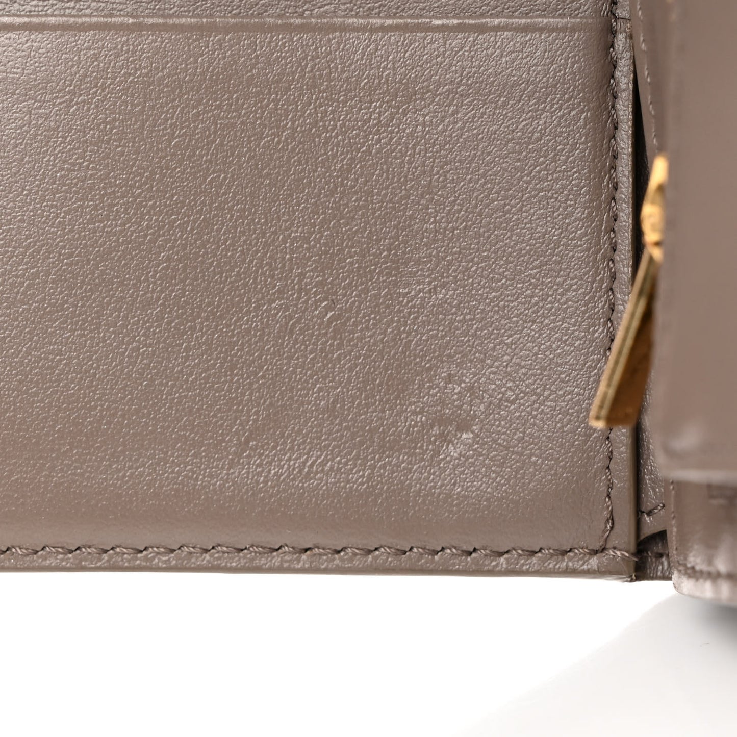 Grained Calfskin Medium Multifunction Strap Wallet Pebble