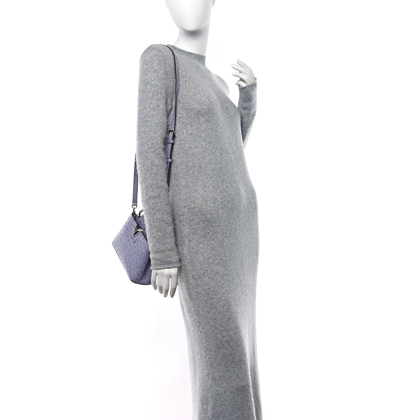 Ostrich Capucines Mini Grey