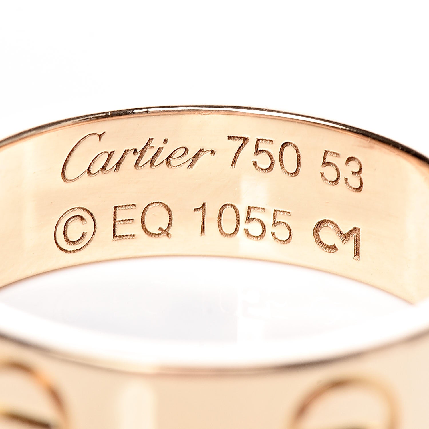 Cartier 18K Yellow Gold 5.5mm LOVE Ring 53 6.25 4 of 5