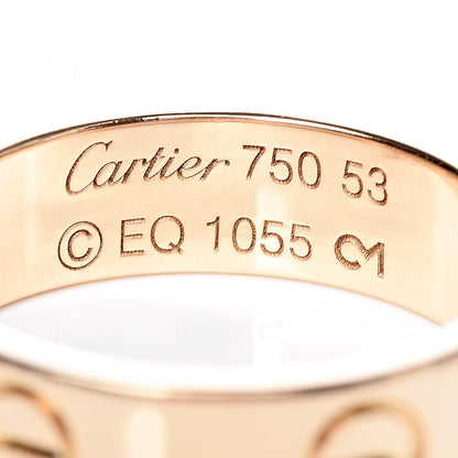 Cartier 18K Yellow Gold 5.5mm LOVE Ring 53 6.25 4 of 5