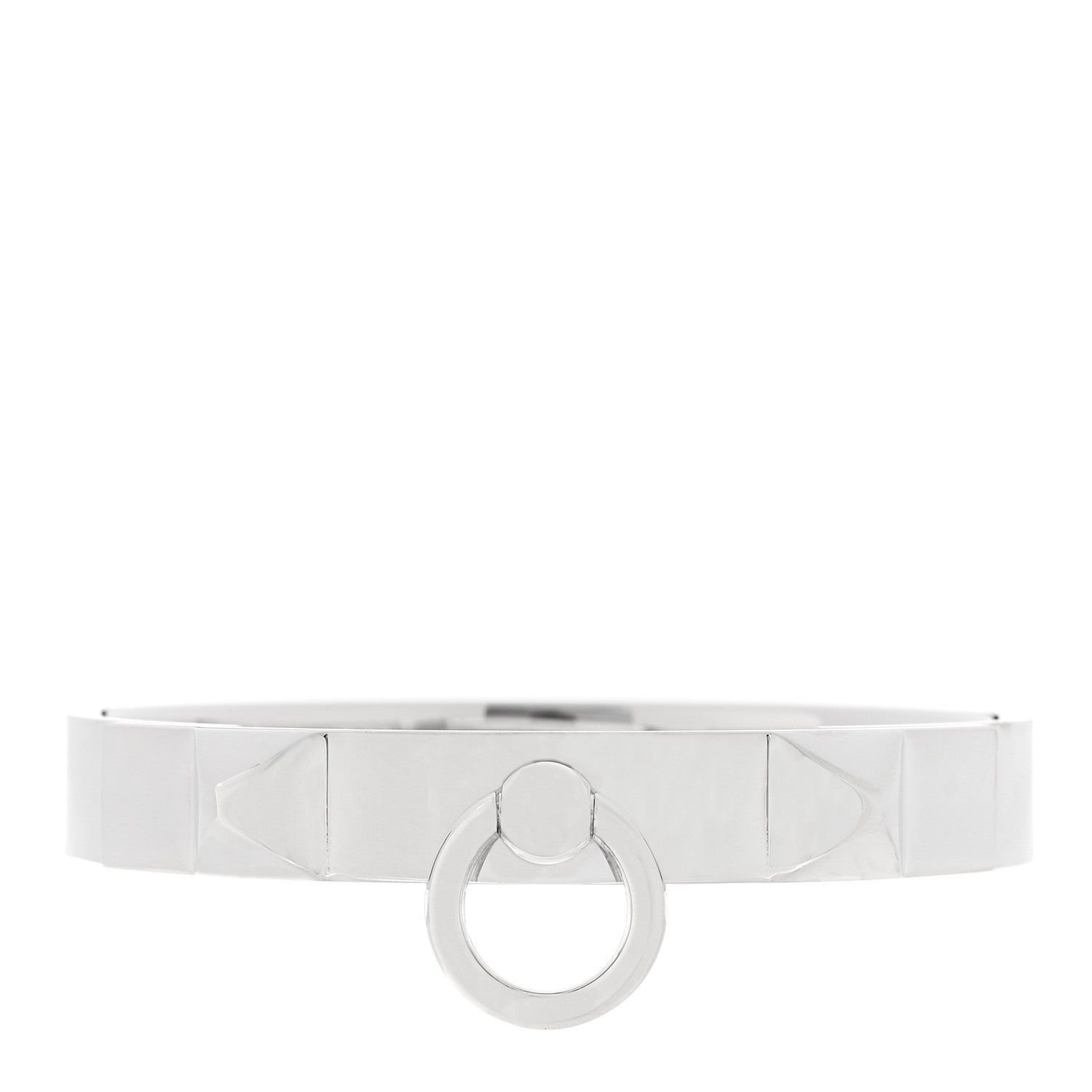 Hermes Sterling Silver PM Collier De Chien Bracelet ST 1 of 3