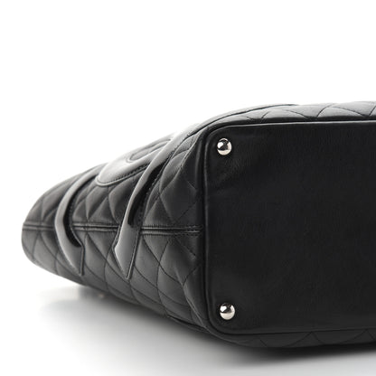 Chanel Calfskin Quilted Medium Cambon Tote Black 9 of 10