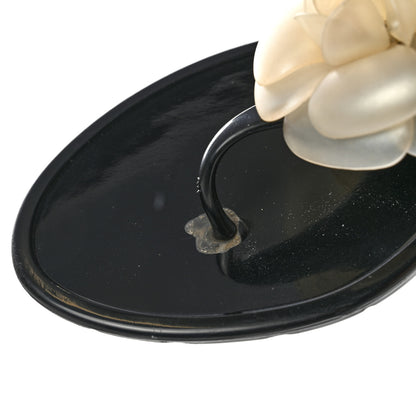 Chanel Jelly Camellia Thong Sandals 41 Black Ivory 9 of 12