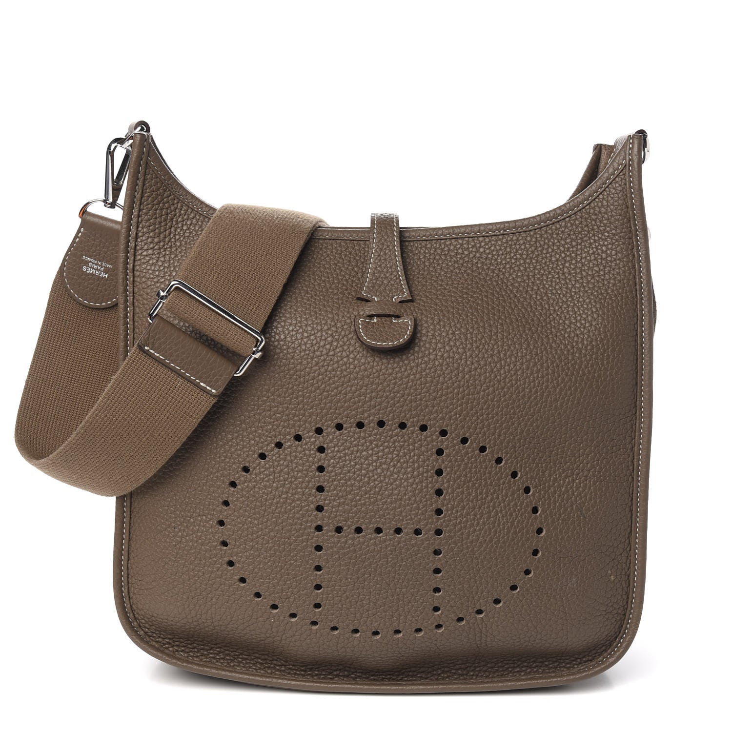 Hermes Taurillon Clemence Evelyne III PM Etoupe 2 of 10