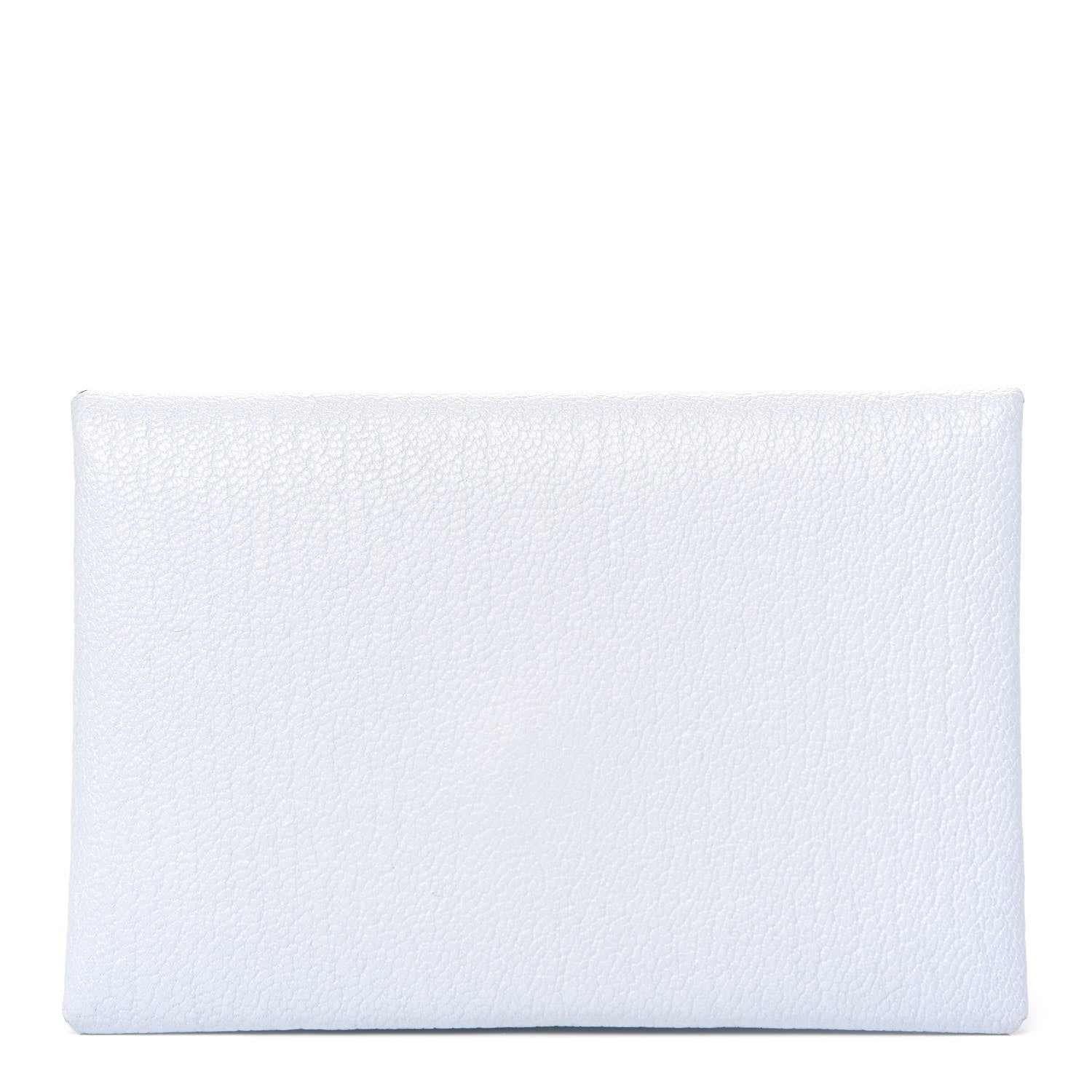 Hermes Chevre Mysore Verso Calvi Card Case Bleu Brume Brique 1 of 7