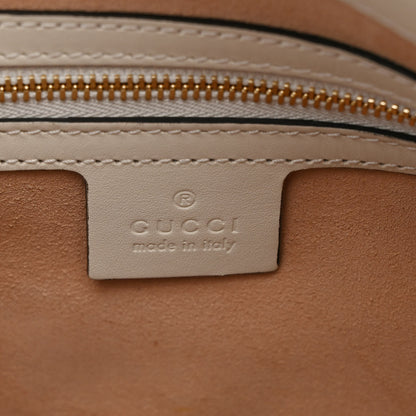 Gucci GG Supreme Monogram Medium Padlock Tote White 8 of 16