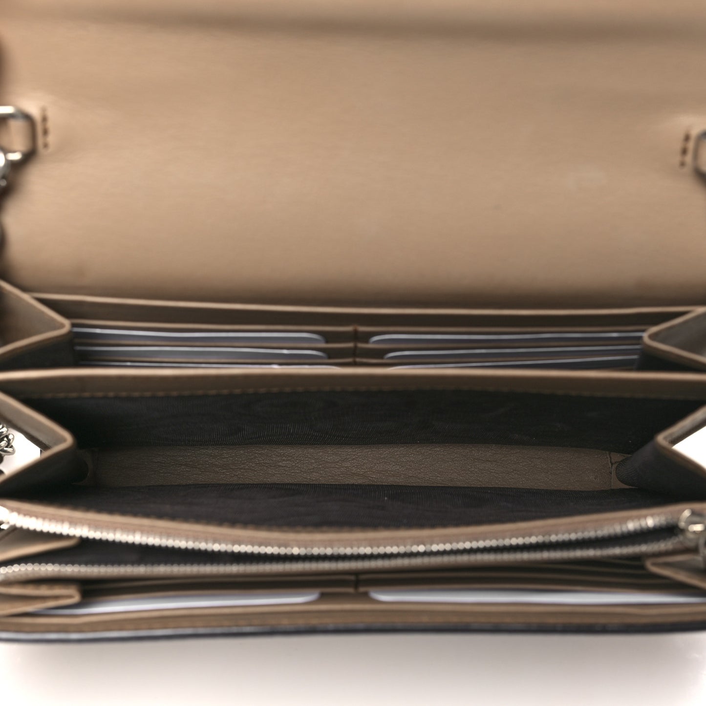 GG Supreme Monogram Mini Dionysus Chain Wallet Beige Taupe