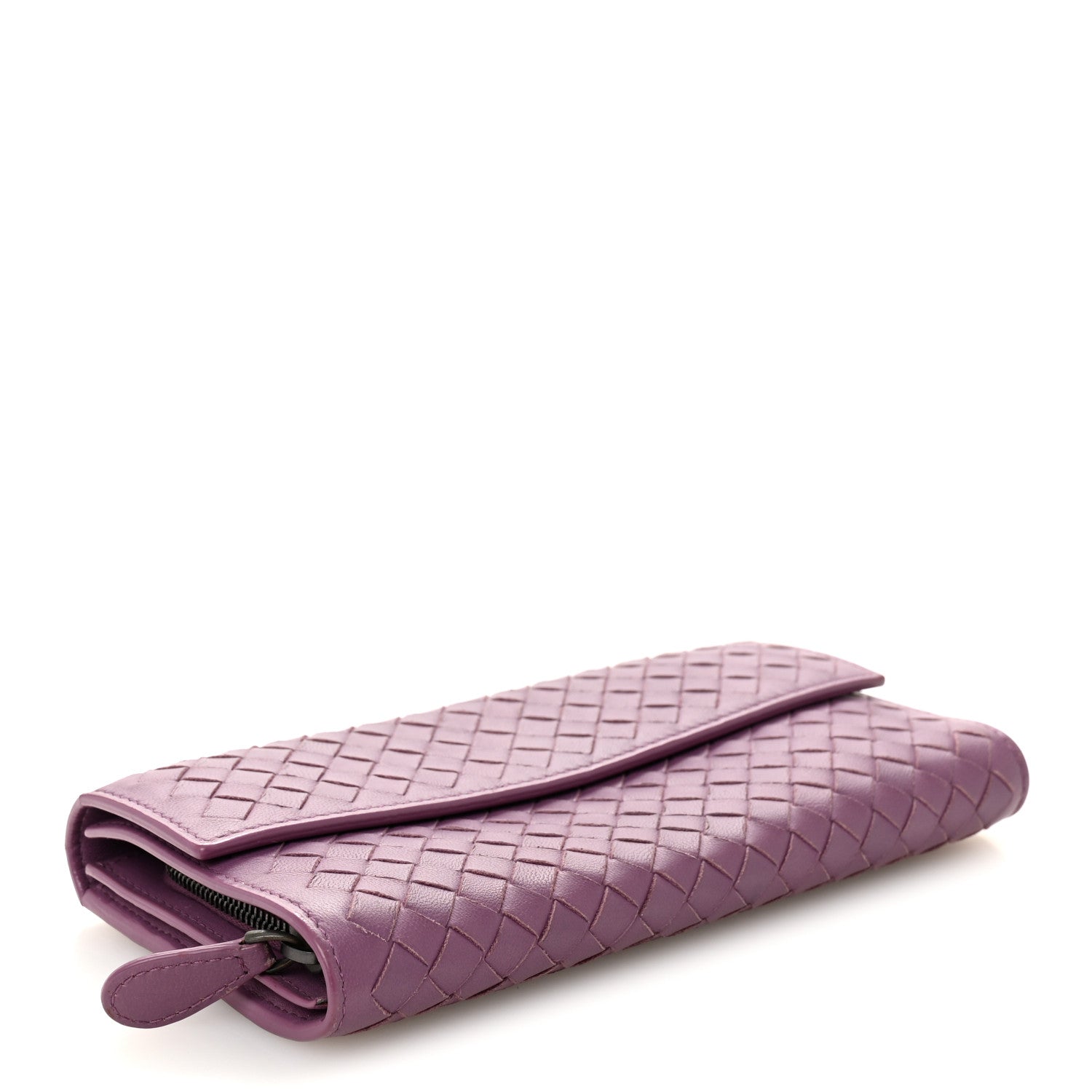 Bottega Veneta Nappa Intrecciato Continental Flap Wallet Lilac 4 of 7