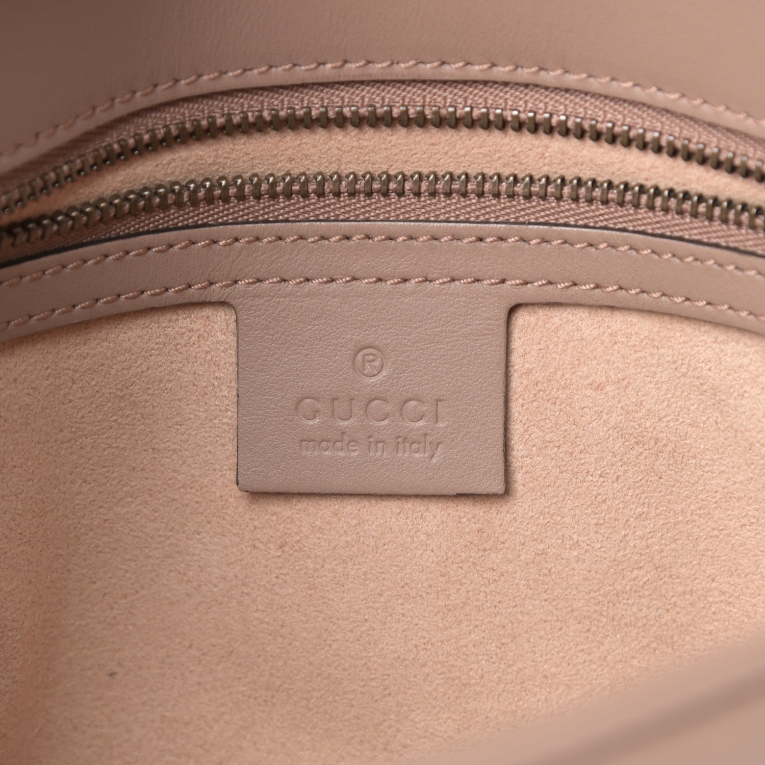 Gucci Calfskin Matelasse Small GG Marmont Shoulder Bag Porcelain Rose 6 of 11