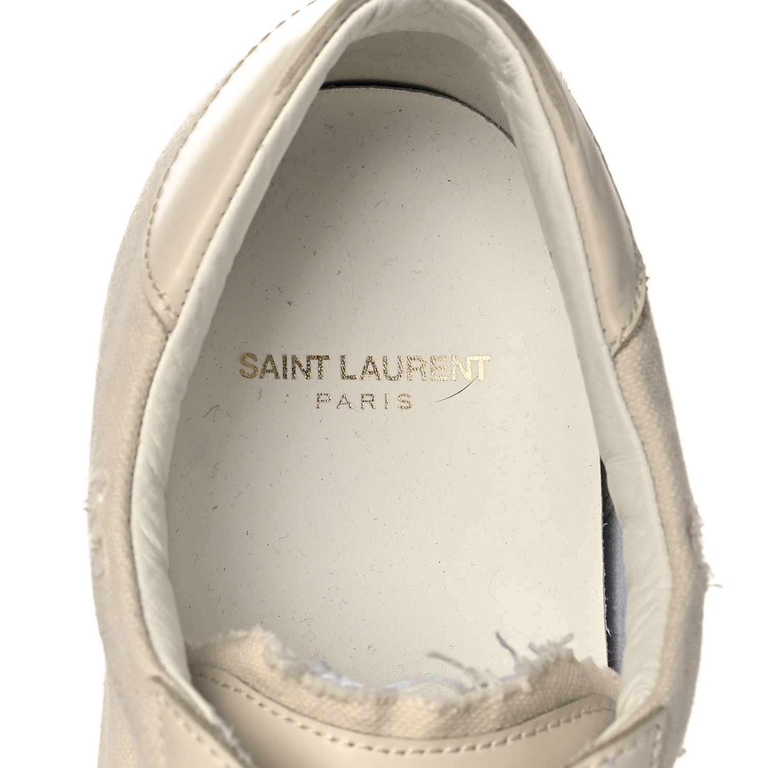 Saint Laurent Distressed Canvas Mens Elba Light Alpha Sigma Sneakers 41.5 White 6 of 7