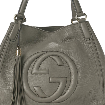 Gucci Pebbled Calfskin Medium Soho Shoulder Bag New Fango 8 of 10