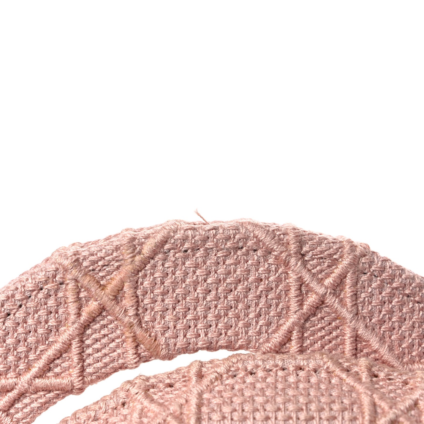 Canvas Embroidered Cannage Medium Lady D-Lite Pink