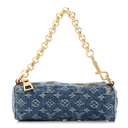 Louis Vuitton Monogram Denim Mini Papillon Denim Blue 1 of 6