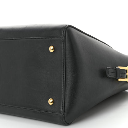 Versace Vitello Calfskin Signature Tote Black 9 of 9