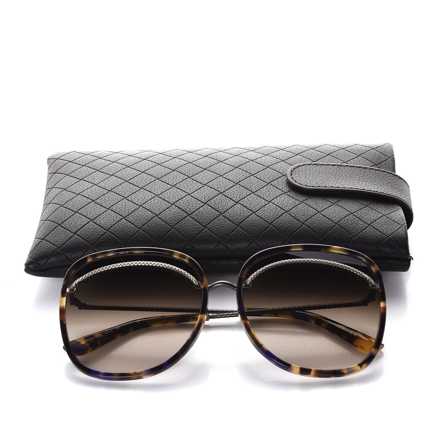 Bottega Veneta Oversized BV0138S Sunglasses Tortoise Shell 7 of 7