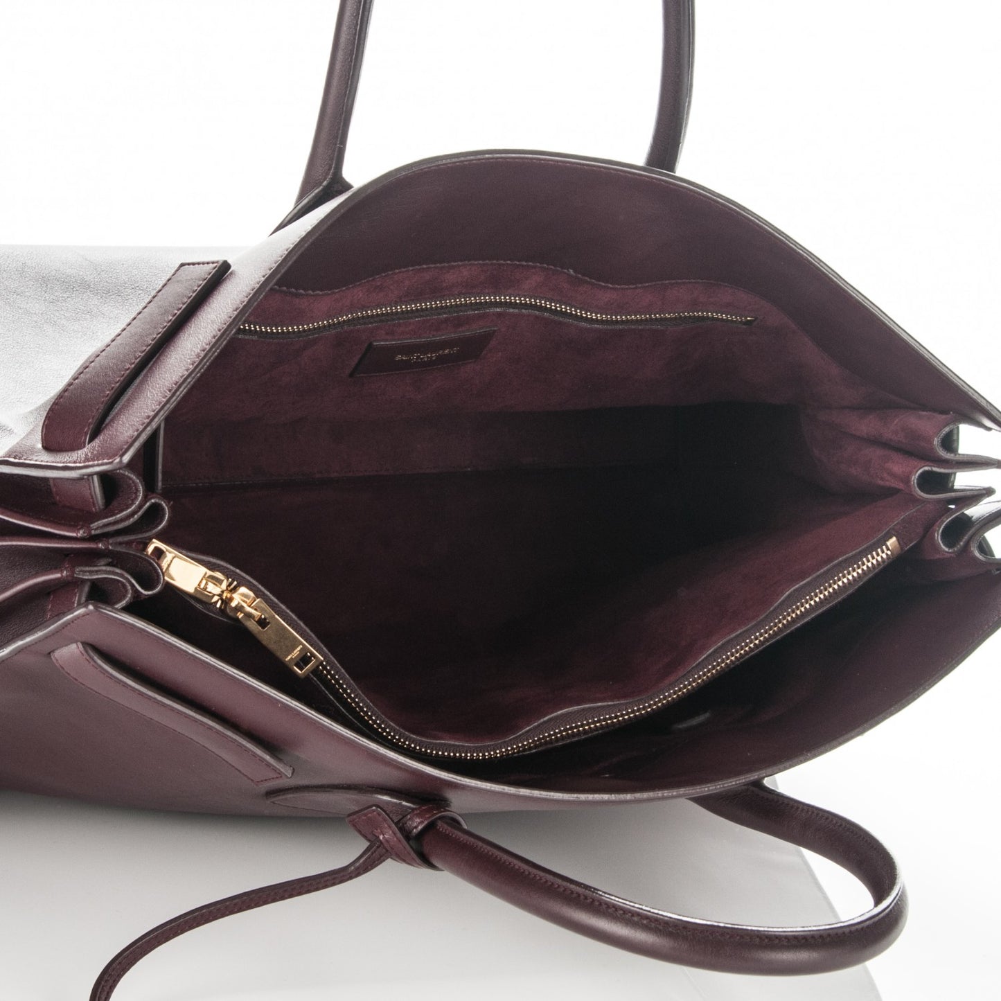 Calfskin Large Sac De Jour Carryall Bordeaux