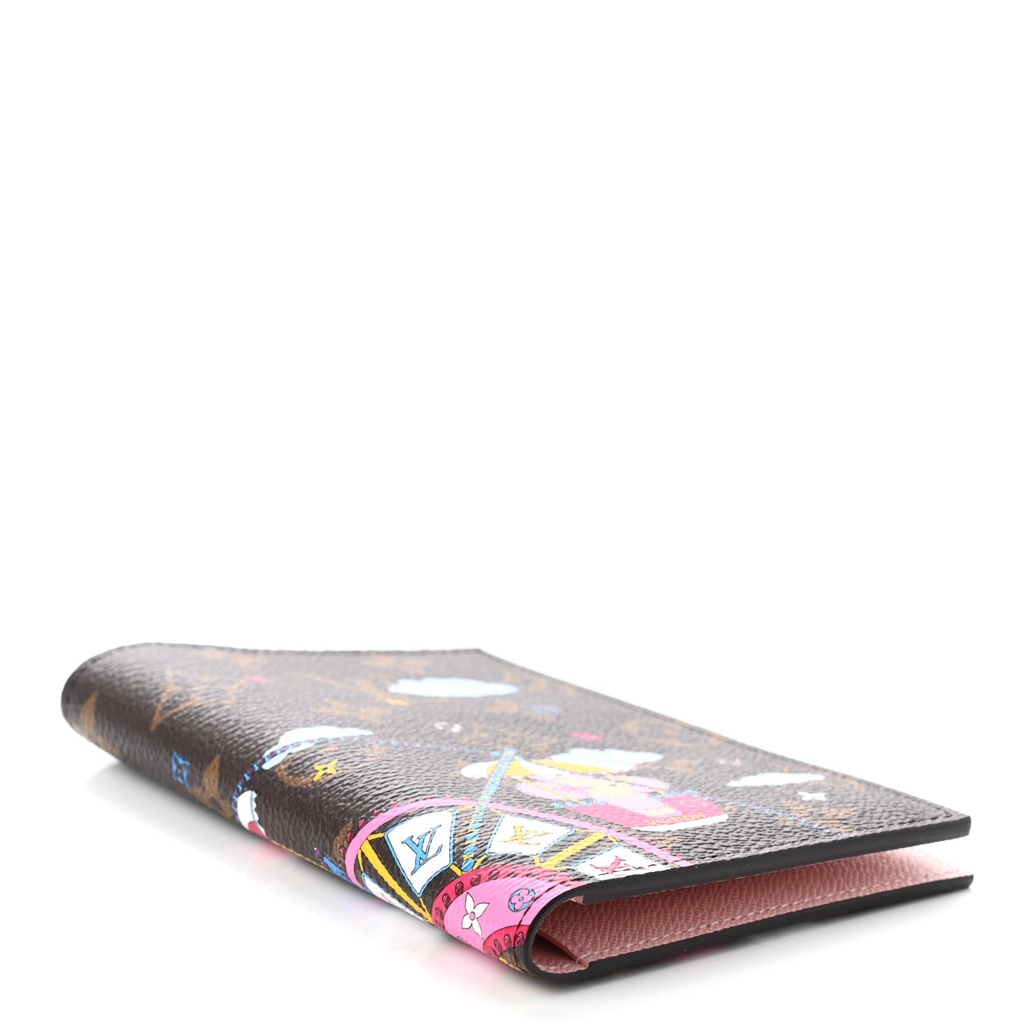 Louis Vuitton Monogram 2020 Christmas Animation Big Wheel Passport Cover Rose Ballerine 4 of 7