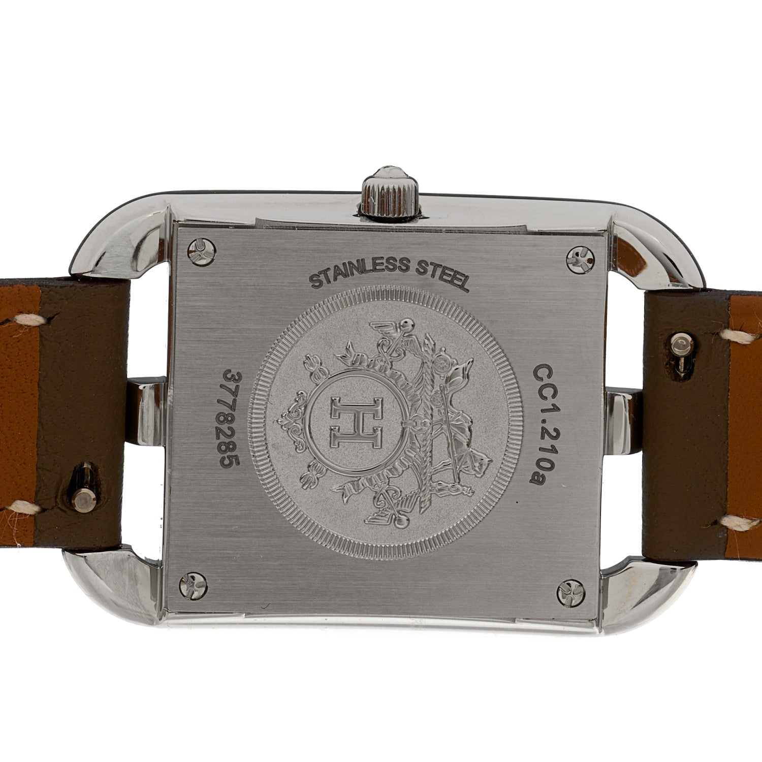 Hermes Stainless Steel Swift Diamond Mother of Pearl 23mm Cape Cod Quartz Watch Etoupe 4 of 5