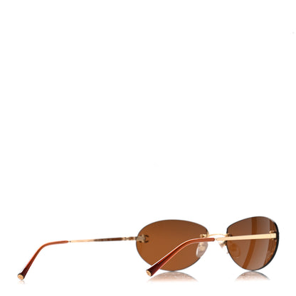 Chanel CC Oval Sunglasses 4013 Gold 4 of 9