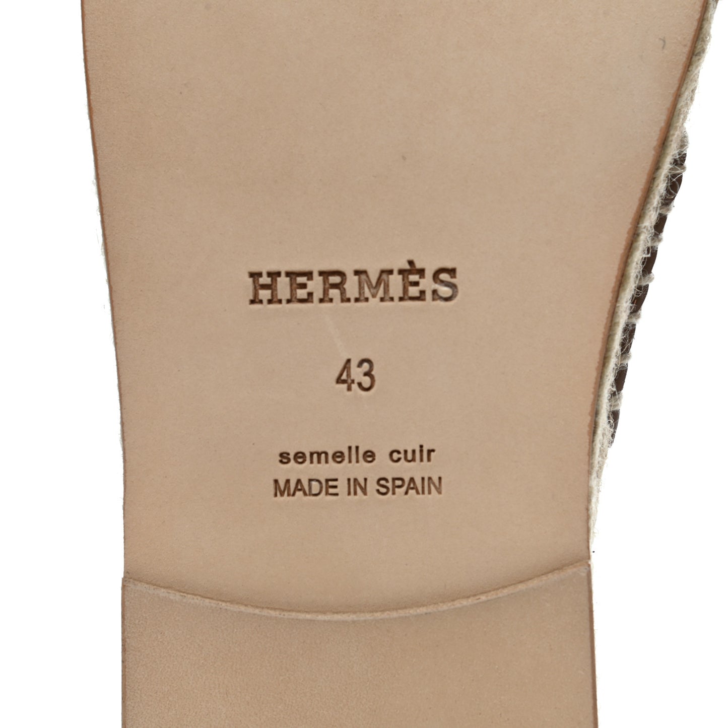 Calfskin Mens Antigua Espadrille Sandals 43 Naturel Safari