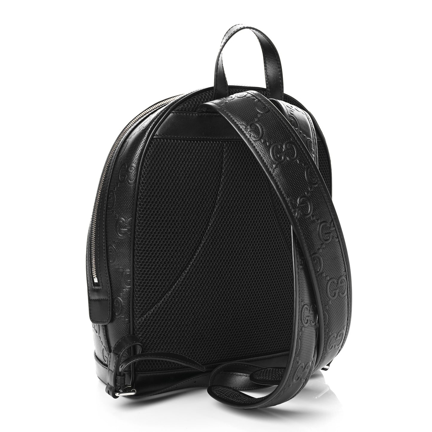 Calfskin GG Tennis Embossed Backpack Black