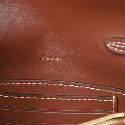 Burberry Cotton Canvas Horseferry Print Small Crossbody Bag White Tan 6 of 12