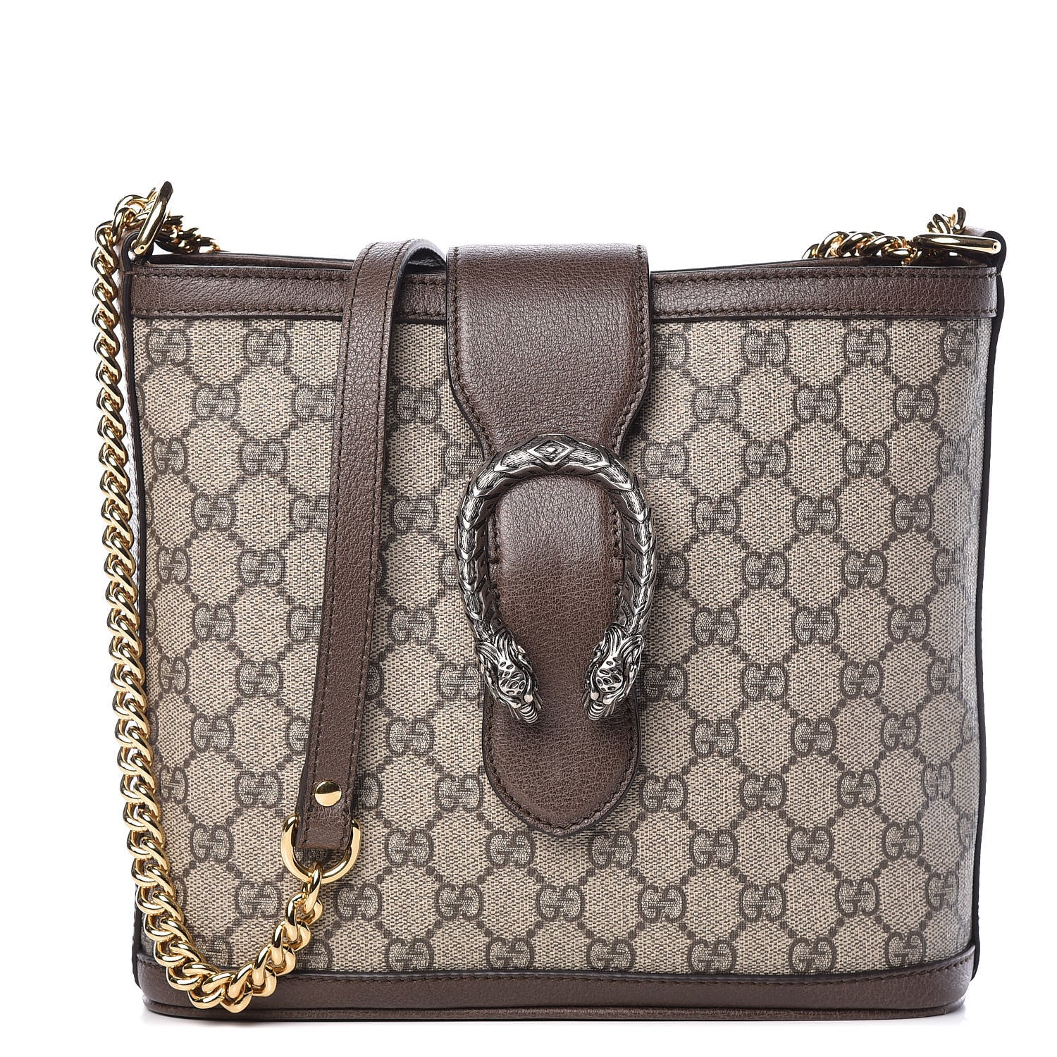 Gucci GG Supreme Monogram Medium Dionysus Bucket Bag Beige New Acero 1 of 11