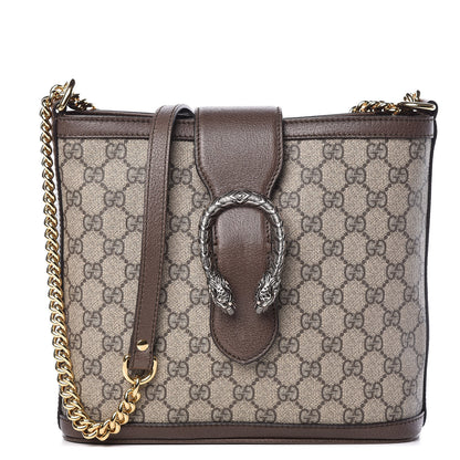 Gucci GG Supreme Monogram Medium Dionysus Bucket Bag Beige New Acero 1 of 11