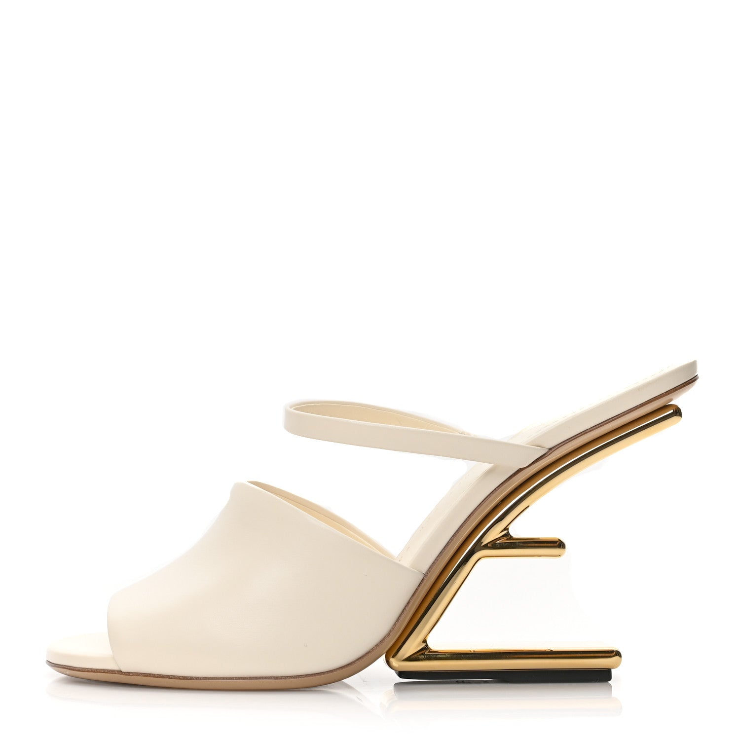 Fendi Vitello Fendi First 95mm Slide Sandals 40 Connecticut 1 of 8