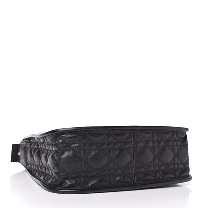 Christian Dior Coated Canvas Cannage Crossbody Bag Black 4 of 10