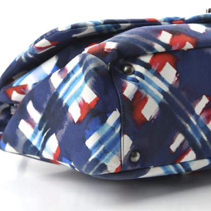 Chanel Canvas Airline Printed XXL Travel Flap Bag Blue Red White 6 of 10