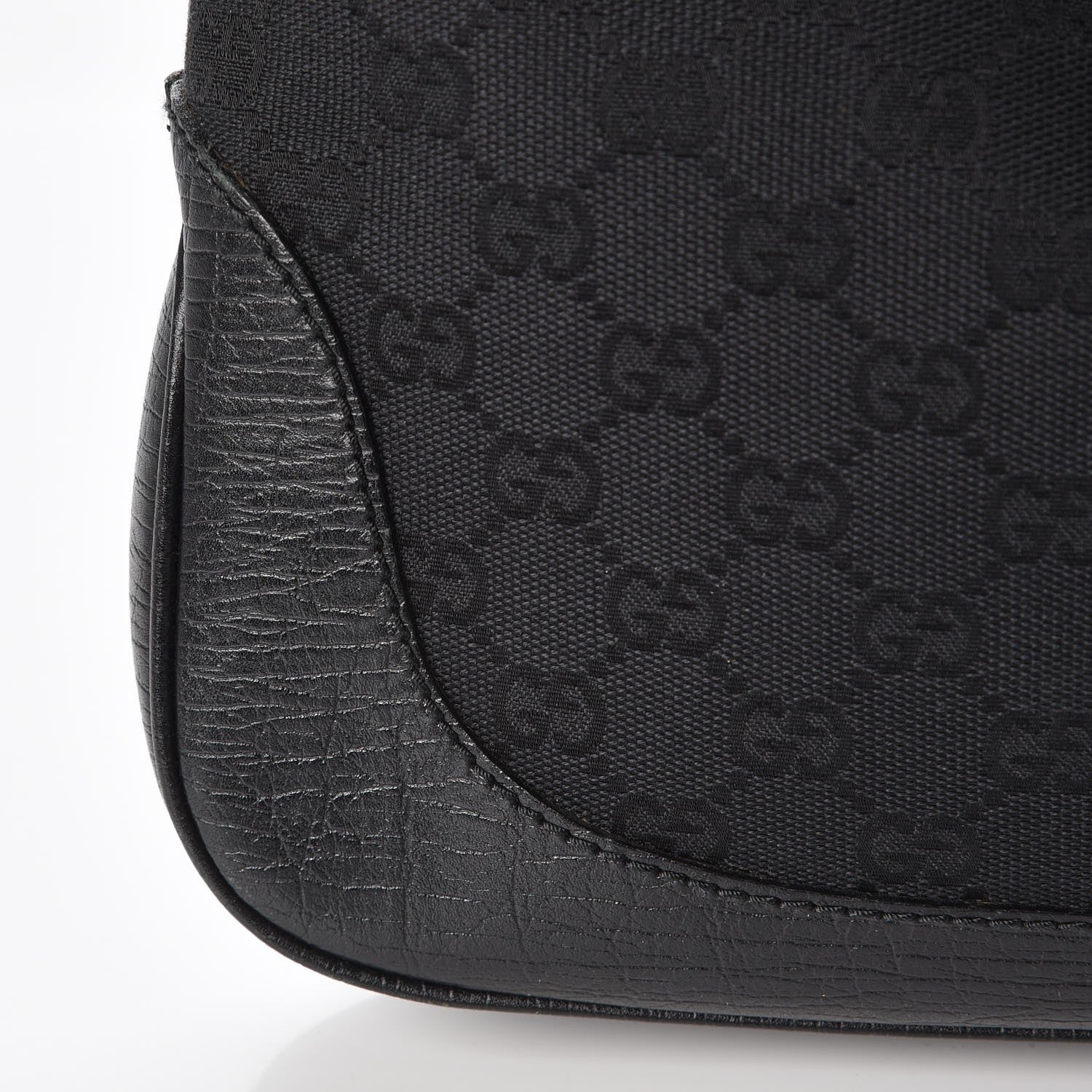 Gucci Monogram Small Jackie O Hobo Black 13 of 16