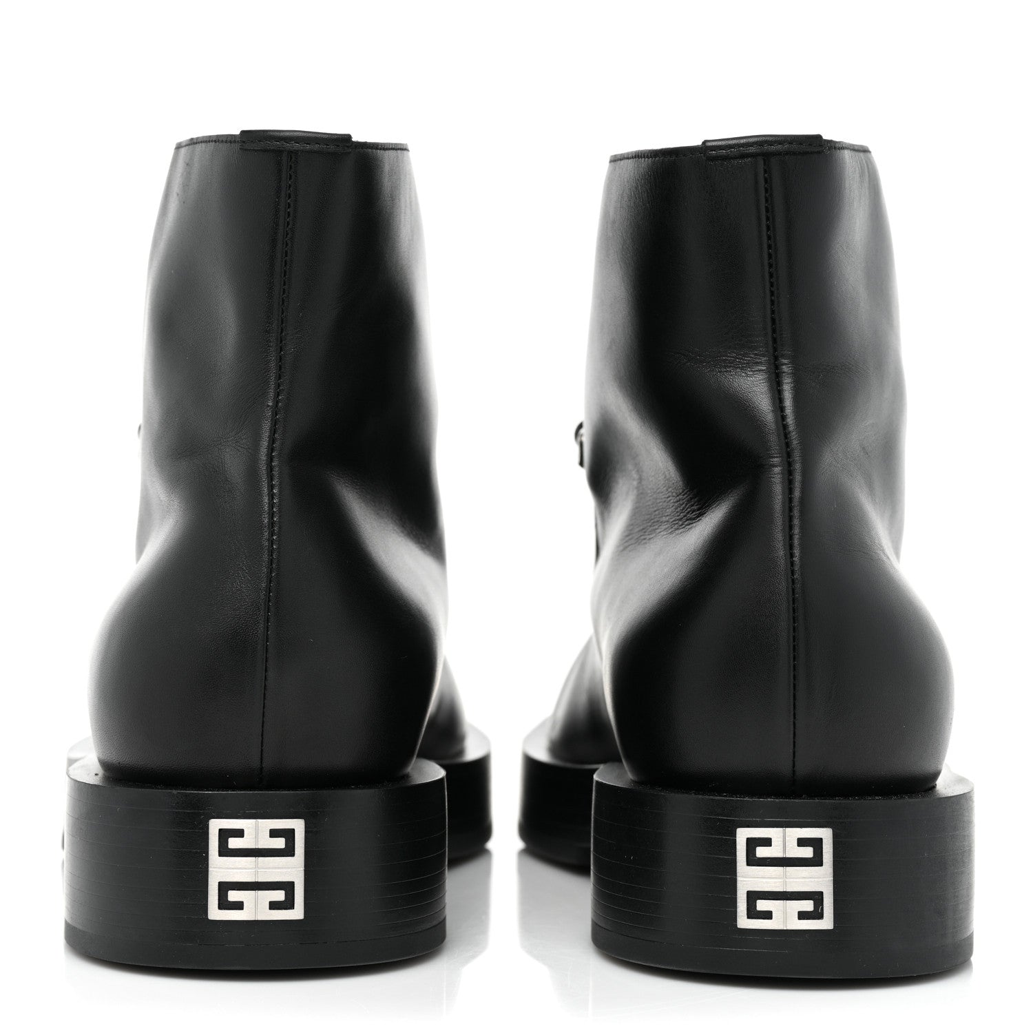 Givenchy Box Calfskin Squared Laced Up Ankle Boots 40 Black 4 of 12