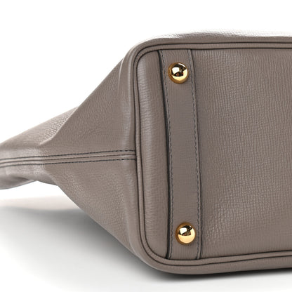 Burberry Derby Calfskin Medium Honeybrook Tote Thistle Grey 7 of 8