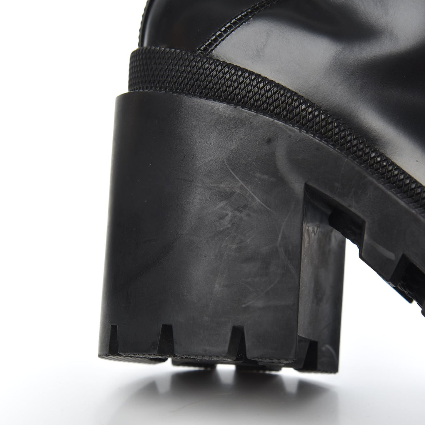 Magnum Calfskin Fur Pearl Lace Up Combat Ankle Boots 37 Black Naturale