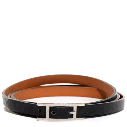 Hermes Chamonix Hapi 3 GM Triple Tour Wrap Bracelet Black 1 of 16