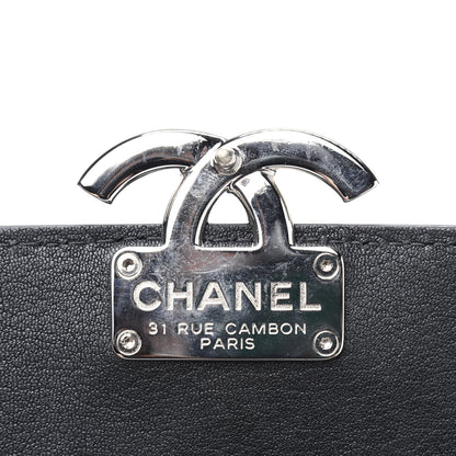 Chanel Goatskin Quilted Large CC Box Flap Black 12 of 21