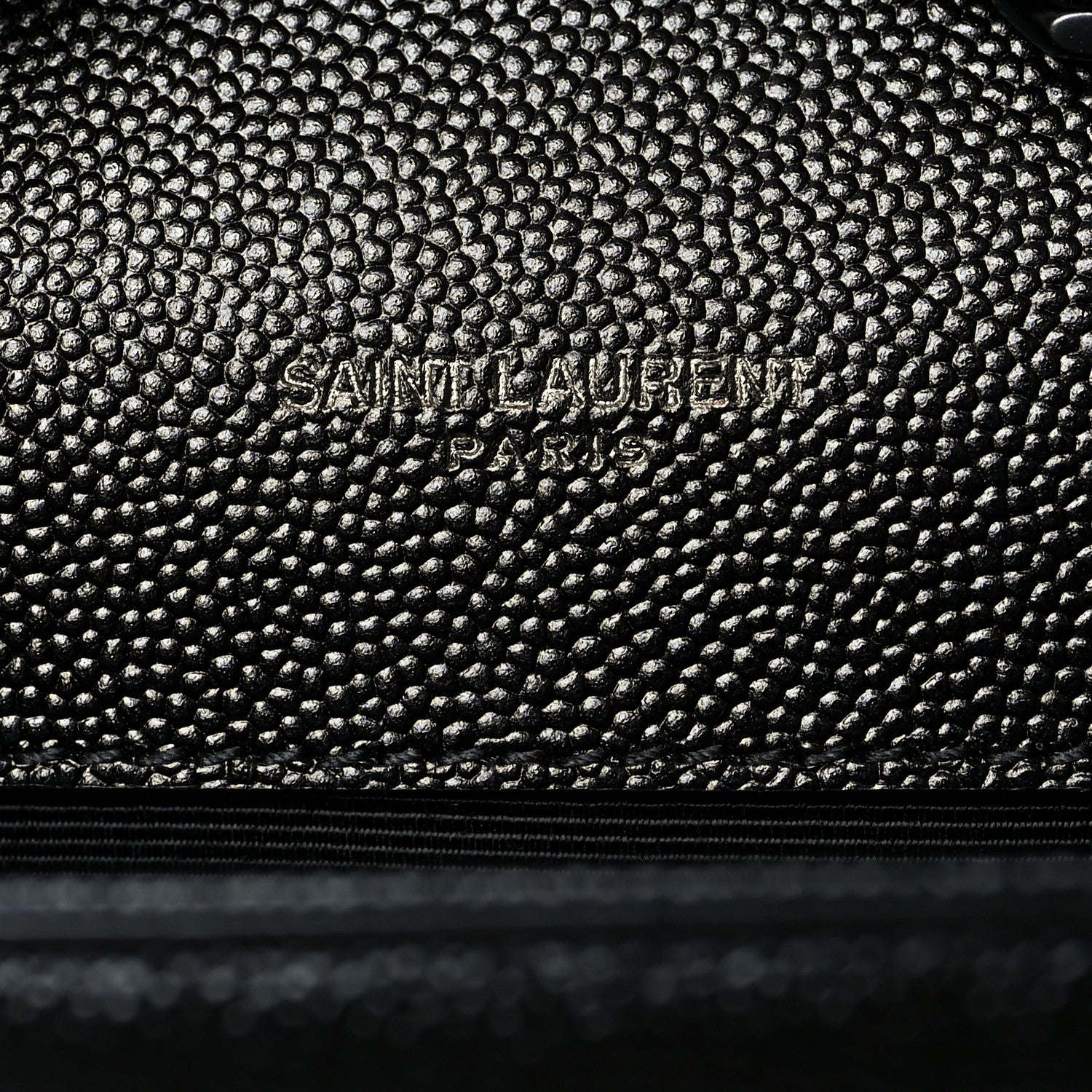 Saint Laurent Grain De Poudre Small Monogram Kate Satchel Black 6 of 9