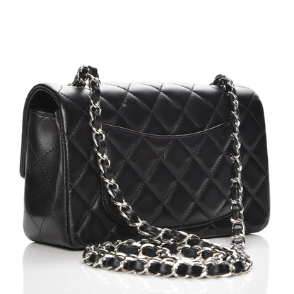 Chanel Lambskin Quilted Mini Rectangular Flap Black 3 of 8