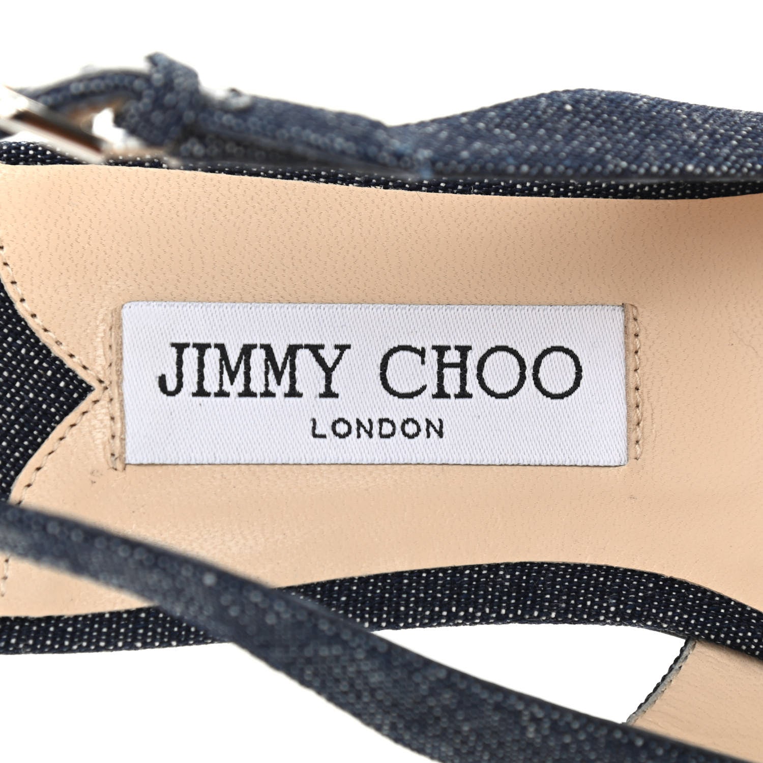 Jimmy Choo Denim Erin Slingback Flats 39.5 Indigo 7 of 8