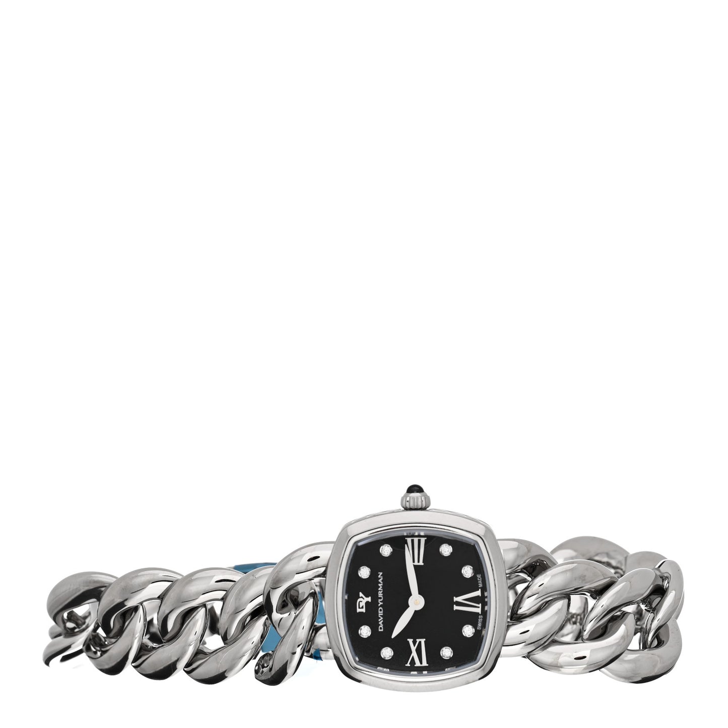 Stainless Steel Diamond 23mm Albion Quartz Watch Black