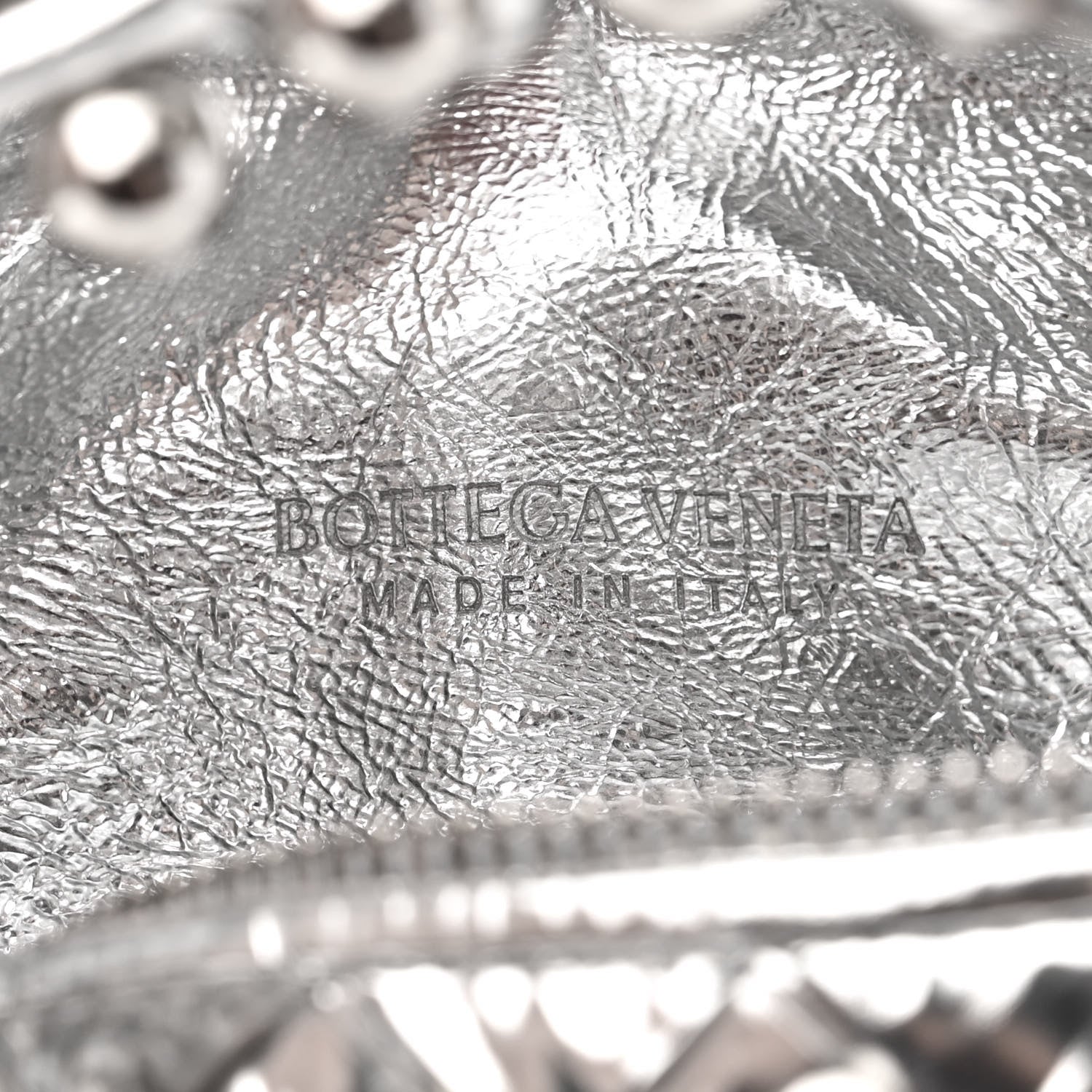 Bottega Veneta Metallic Nappa Studded Intrecciato Mini Jodie Silver 6 of 10