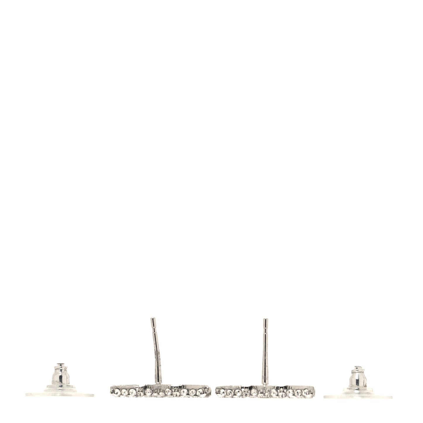 Crystal Palais Garnier CC Earrings Silver